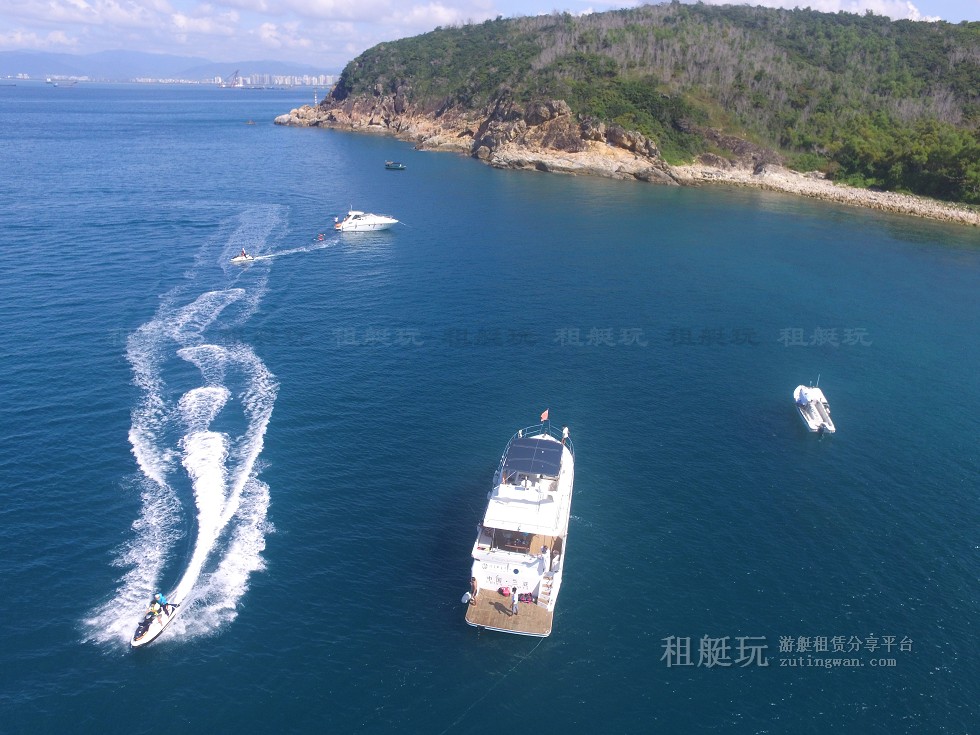 三亞旅游游艇租賃，三亞港至三亞角航線